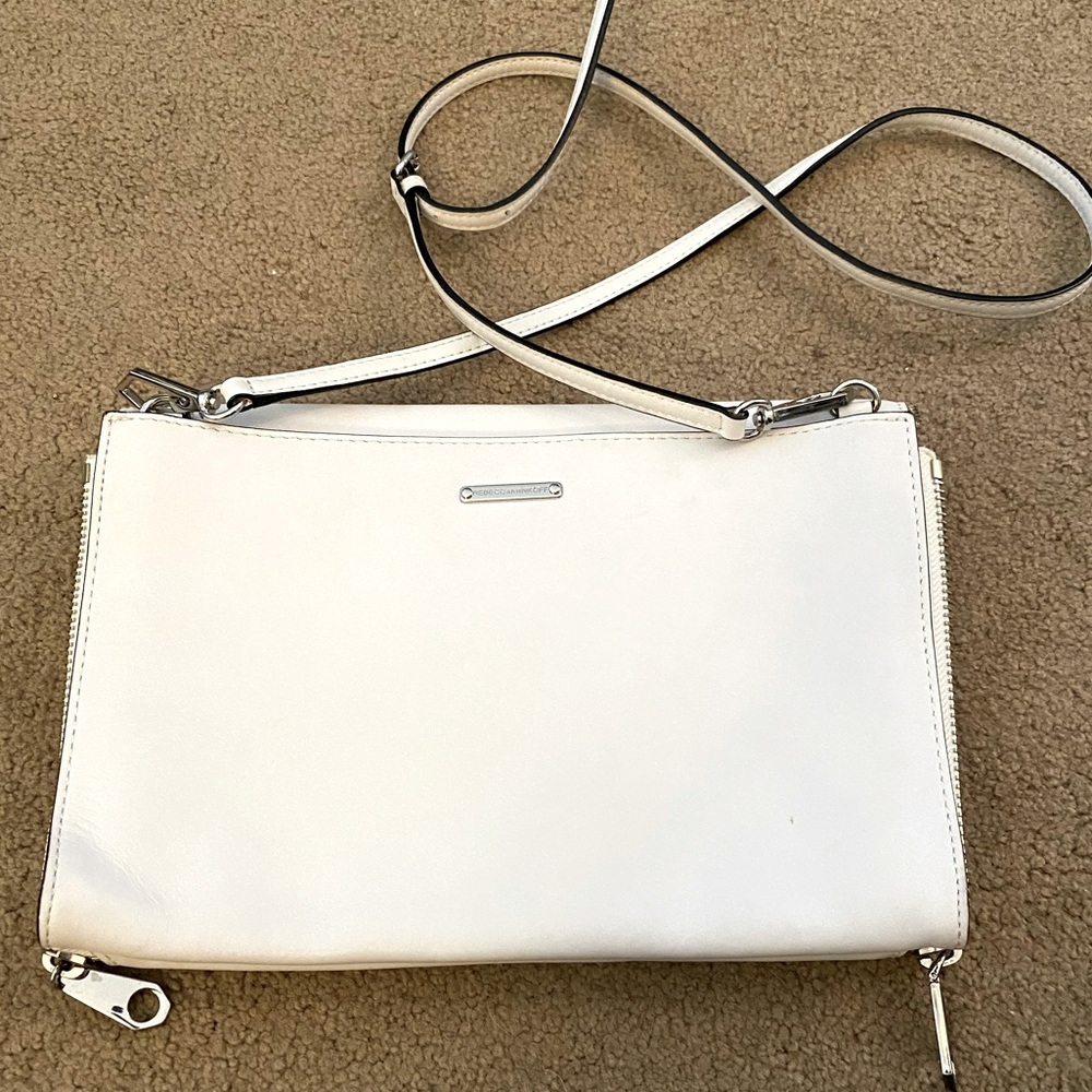 Rebecca Minkoff white leather bag